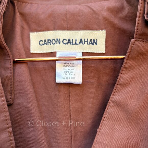 Caron Callahan Sarafina Trench Coat Claret Maroon One Size Small Medium‎ Large - Picture 14 of 16